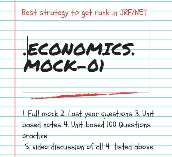 UGC NET ECONOMICS