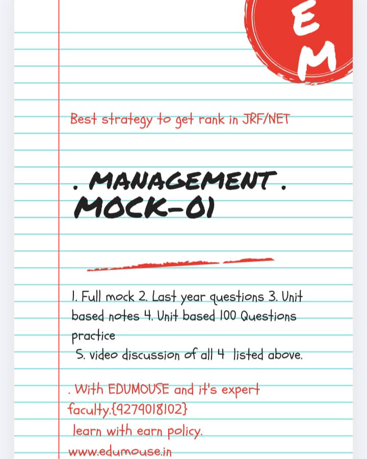 UGC NET MANAGEMENT