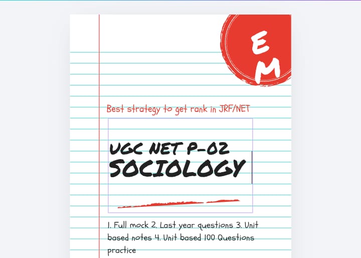 UGC NET SOCIOLOGY
